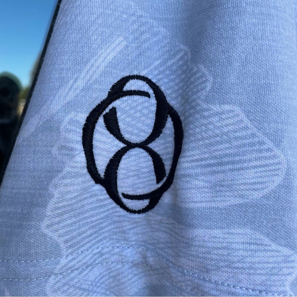 Travis Mathew Light Blue Patterned Olde Eight Gol… - image 6